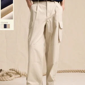 Cultum American Retro Loose Long Velvet Cotton High Waist Wide Leg ket Workwear Pants Men Spring Autumn Casual Long Trousers - AliExpress Pants