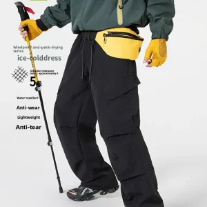 Mmoptop Spring Outdoor Men's Workwear Trousers Loose Casual Spor Long Pants Nylon Material Wear-resistant Commuting Pants - AliExpress Pants