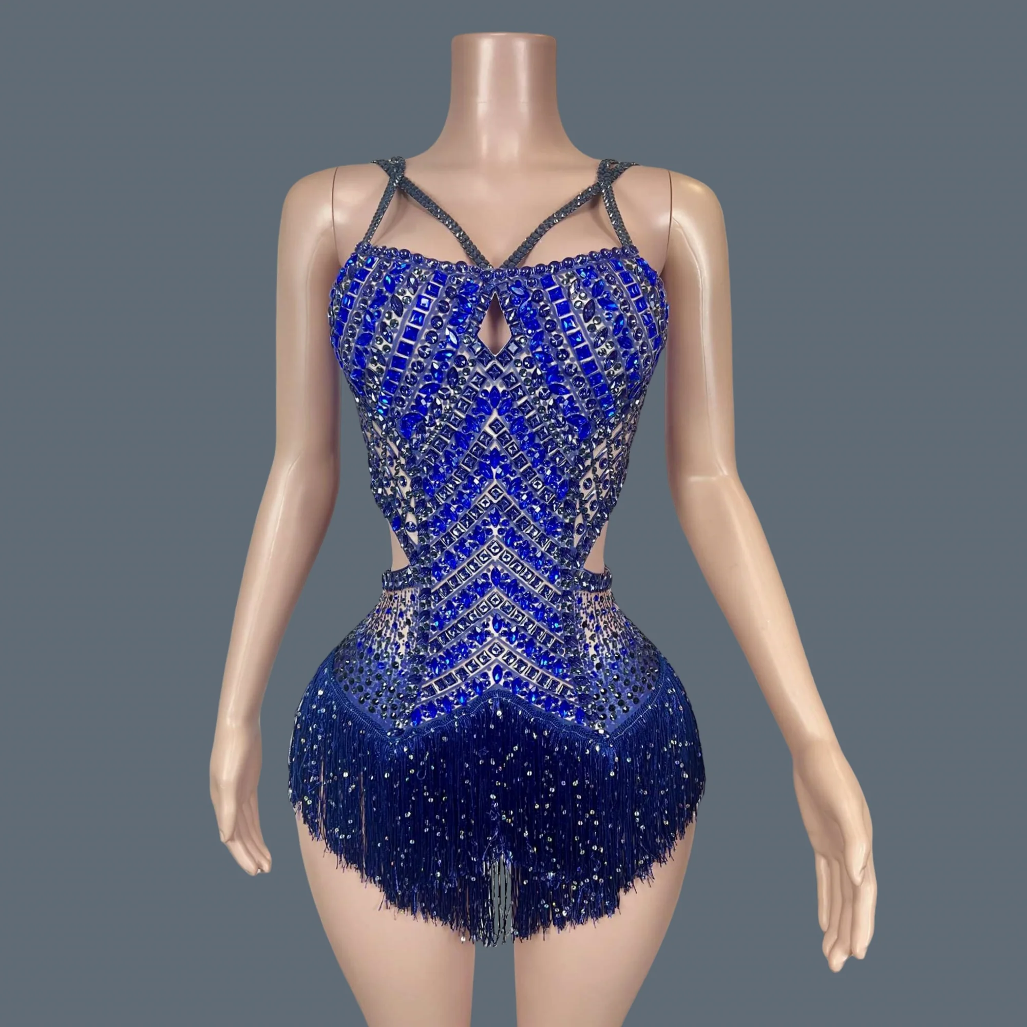 High-end Sparkly Rhinestones Tassel Backless Bodysuit for Women Nightclub Sexy Performance Costume gig Dancer Show Stage Wear - AliExpress Jumpsuits&Rompers