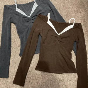 Color Blo Fce Lined Knitwear Women Long Sve V-Ne Slim Fit Warm Base Layer Top Design Sense Pleated Fake Two-Piece - AliExpress Sweaters&Jumpers