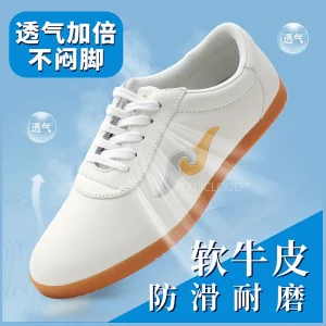 Tai Chi Shoes for Women & Men - Genuine Leather Martial Arts Training Shoes with Non-Slip Rubber Sole (Tai Chi Practice) - AliExpress Sneakers