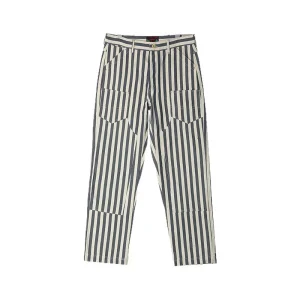 14oz Heavyweight Blue And White Striped American Retro Work Pants Thickened Encrypted Logging Style Men's Trousers - AliExpress Pants