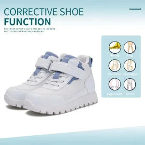 Princepard Children's Boy Sneakers High Top Ankle Support Orthopedic Kids Shoes for Girls Flat Feet with Adjustable Velcro - AliExpress Children's Shoes