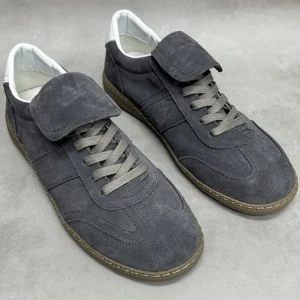 Vintage Men Real Leather Suede Lace Up Breathable Sneakers Comfortable Platform Trainers Handmade Running Jogging Sport Shoes - AliExpress Sneakers