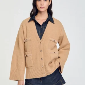Women's Autumn Winter Knitted Woolen Open Cardigan Bell Sve Faionable Commute Sle Loose Fit V-Ne Button up Sweater - AliExpress Sweaters&Jumpers