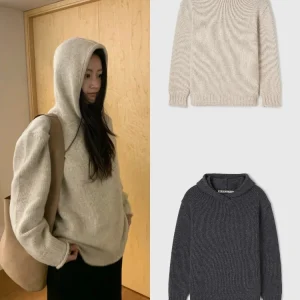 Loose Knitted Hoodie Women's Soft Lazy Slimming Casual Overhead Sweater Qui very Casual Sle Long Sve - AliExpress Sweaters&Jumpers