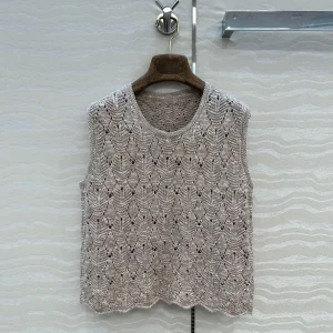 Sweet Girl Summer Fancy Yarn Knitted Tank Sweater Women O-neck Sleeveless Hollow Out Crochet Argyle Pattern Casual Vest Tops - AliExpress Sweaters&Jumpers