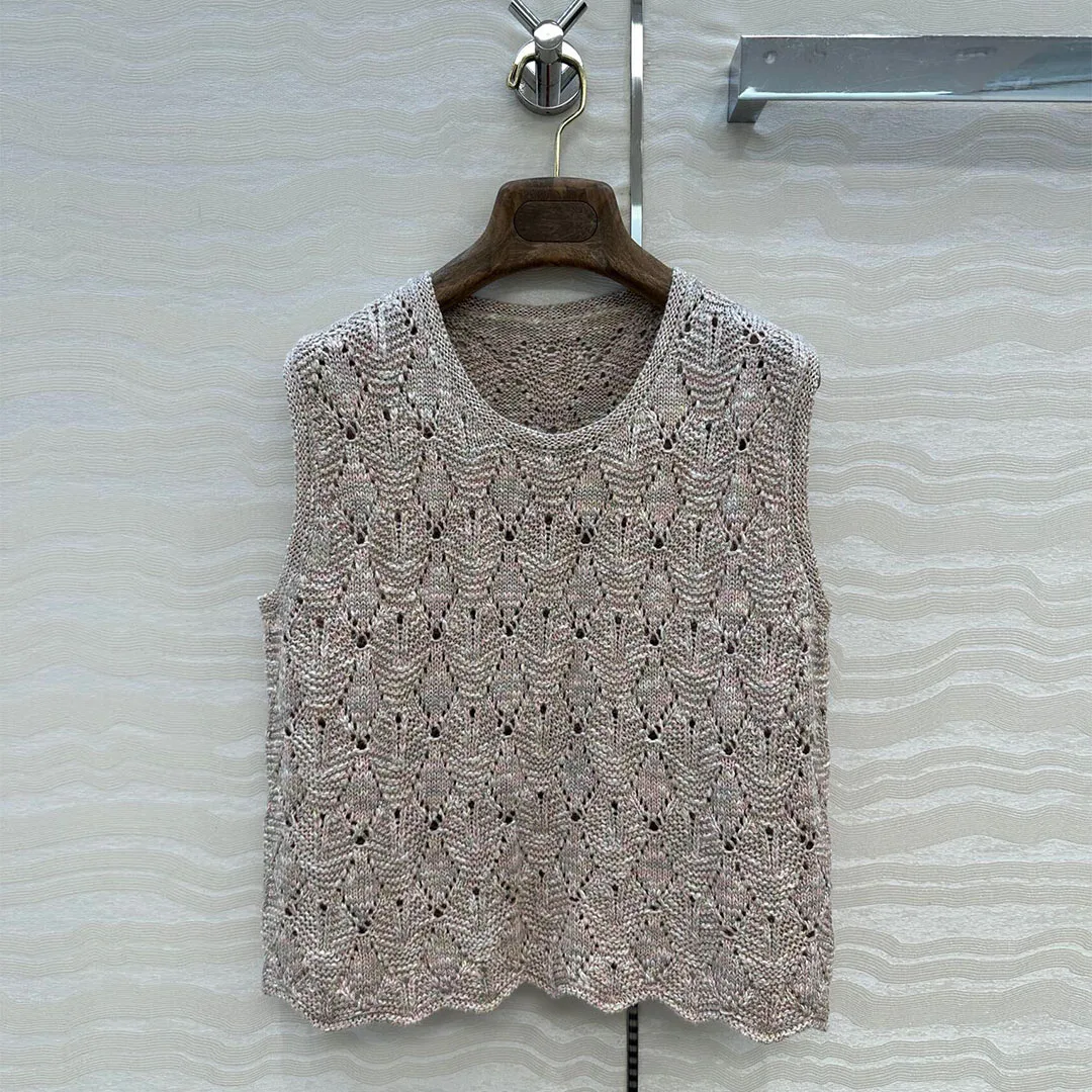 Sweet Girl Summer Fancy Yarn Knitted Tank Sweater Women O-neck Sleeveless Hollow Out Crochet Argyle Pattern Casual Vest Tops - AliExpress Sweaters&Jumpers