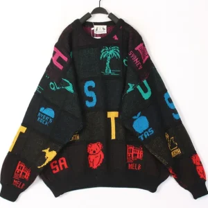 Vintage Hippy Cartoon Embroidery 3D Pattern Kids Fun Soft Girl Sweater Commute Style Long Sleeve round Neck Mid-Length Wool B... - AliExpress Sweaters&Jumpers