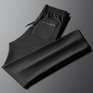 Bla Spor Casual Pants Men Slim Straight Leg Autumn Winter New Elastic Waist Thi Sweatpants Men - AliExpress Pants