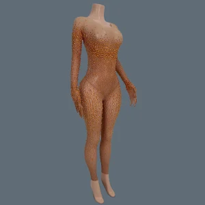 Fashion Women Sexy Tight Rhinestone Jumpsuit Sparkly Bar Nightclub Dance Cosplay Rompers Stage Performance Outfit Tiaotiaotang - AliExpress Jumpsuits&Rompers