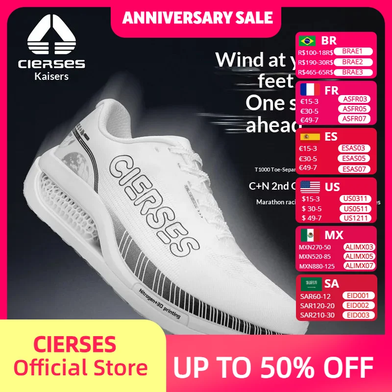 CIEASES C+N 2.0 Men's Professional Marathon Full Carbon Plate Racing Running Shoes with Nitrogen Cushioning and Shock Absorption - AliExpress Sneakers