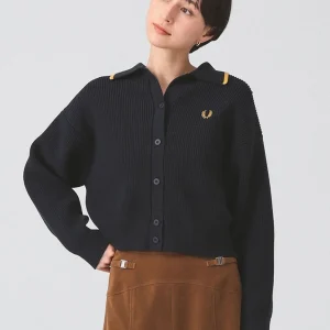 Spring 2026 Knitted ort Open Cardigan Women's Cotton Blend Long Sve  Collar Embroidered Contrast Color Collaborative... - AliExpress Sweaters&Jumpers
