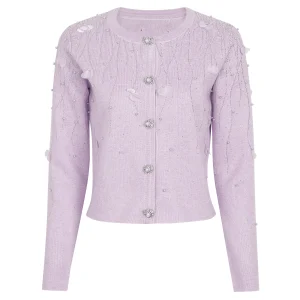 2620 High-Quality Spring Autumn Women's 3d Floral Knitted Cardigan Fashion Heavy-Duty Nail Drill Design Elegant Outerwear Jacket - AliExpress Sweaters&Jumpers