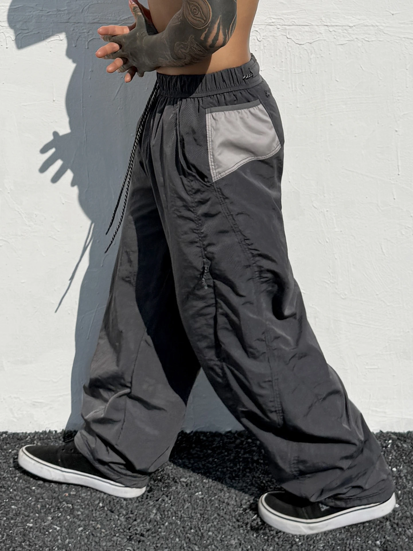 Trendy Streetwear Men's Fce Lined Qui Dry Pants Loose Fit Cargo Trousers Casual Dstring Long Trousers Autumn Winter - AliExpress Pants