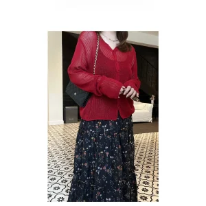JiJi Private Label plus Size Women's Simple Versatile Luxury Button Spring Summer Long Sleeve Women's Open Cardigan Top MK12205 - AliExpress Sweaters&Jumpers