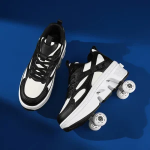 Children's Board Shoes Four Roller Shoes Fashion Unisex Automatic Pop-up Sneakers Dual Skate Casual Shoes Very - AliExpress Children's Shoes