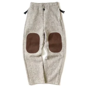KAPITAL Hirata Hohiro Warm Wool Fleece Suede Patch Men's and Women's Loose Elastic Casual Japan Style Pants High Street - AliExpress Pants