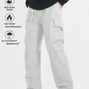 Winter Outdoor Men's down Pants Windproof Waterproof Snowproof Fce Lined Trousers for Skiing And Cold Weather Activities - AliExpress Pants