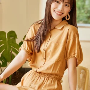 Highday Summer Women's One-Piece Suit Loose Waist ort Sve Pure Color Dopane Wide Leg orts Loose Overall Pants - AliExpress Jumpsuits&Rompers