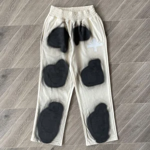 Vertabrae Spotted Pants Trendy Unisex Sports Casual Long Trousers Straight Leg Length Spring Autumn Seasonal Daily Wear - AliExpress Pants
