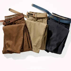 Japanese Casual Pants With Retro Loose Feet, Men's Fashionable Clothes Washed With Old Khaki Elastic Woven Nine-point Tapered Pa - AliExpress Pants