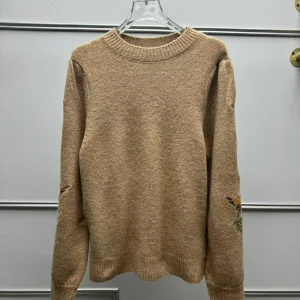 French Sle Knitted Sweater n Mixed Flower Hook Weave Bubble Sve round Ne Pullover Polyester Fiber Elastic Fiber - AliExpress Sweaters&Jumpers
