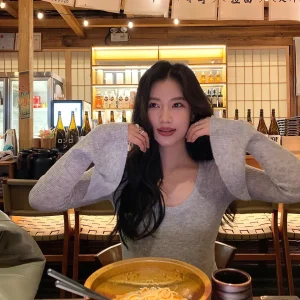 DaqianwithU Casual Knitted Long Sleeve U-Neck Basic Sweater Women Slim Fit Spring Summer Fashion Nylon Acrylic Other Materials - AliExpress Sweaters&Jumpers