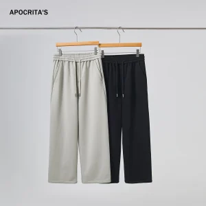 Men's Spor Casual Pants Winter Thiened Fce Lined Loose Straight Leg Drapey Versatile Long Trousers Comfortable Fit - AliExpress Pants