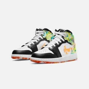 Nike genuine AIR JORDAN 1 MID SE AJ1 children's casual shoes DJ6563-038 - AliExpress Sneakers