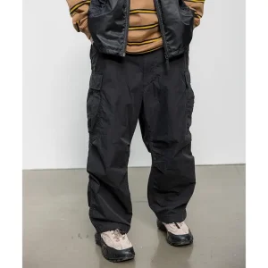 Loose Cotton Nylon Military Style Drawstring Pocket Workwear Long Pants Casual Trousers Breathable Straight Leg Youth Fashion - AliExpress Pants