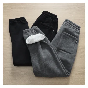 Autumn And Winter Thick Velvet Warm Knitted Sweatpants Men's Slim Fit Leggings Simple American Versatile Casual Pants - AliExpress Pants