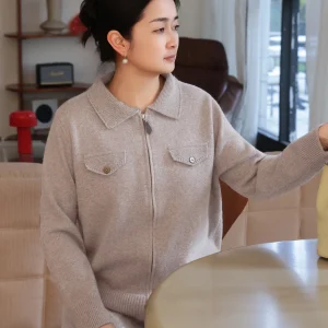 Thiened Knitted Open Cardigan Women's Casual Sle Wool Blend Sweater Coat Flip Collar Spring 2026 Early Faion Comfortable - AliExpress Sweaters&Jumpers