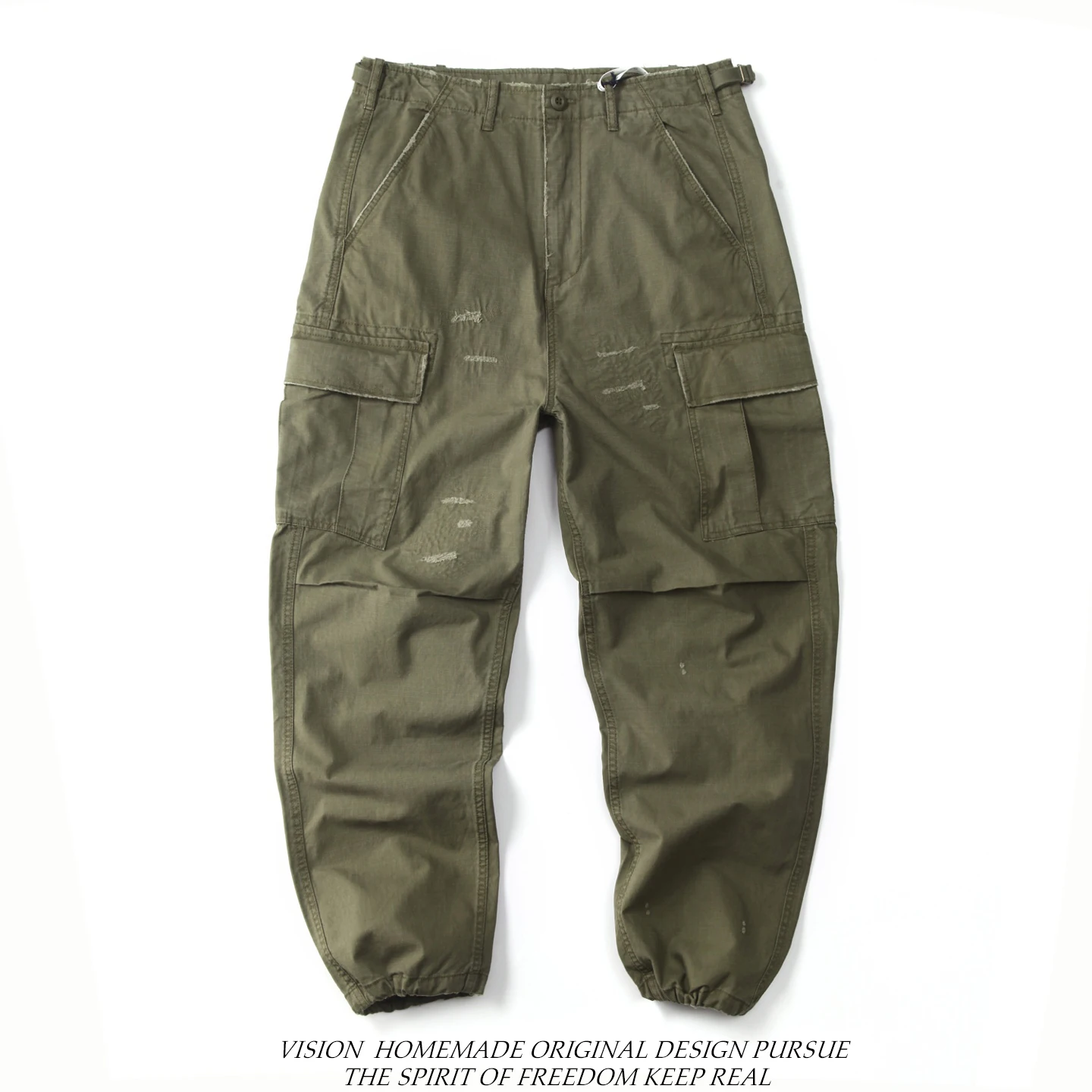 Retro Military Sle Loose Fit Workwear Trousers for Men with Multiple kets And Patchwork Autumn New Arrival Casual Pants - AliExpress Pants