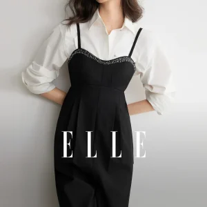 Elle Embroidered Bead Design Casual Wide Leg Jumpsuit Women's Faion Spring New Sle High Waist Long Pants Polyester Fiber - AliExpress Jumpsuits&Rompers