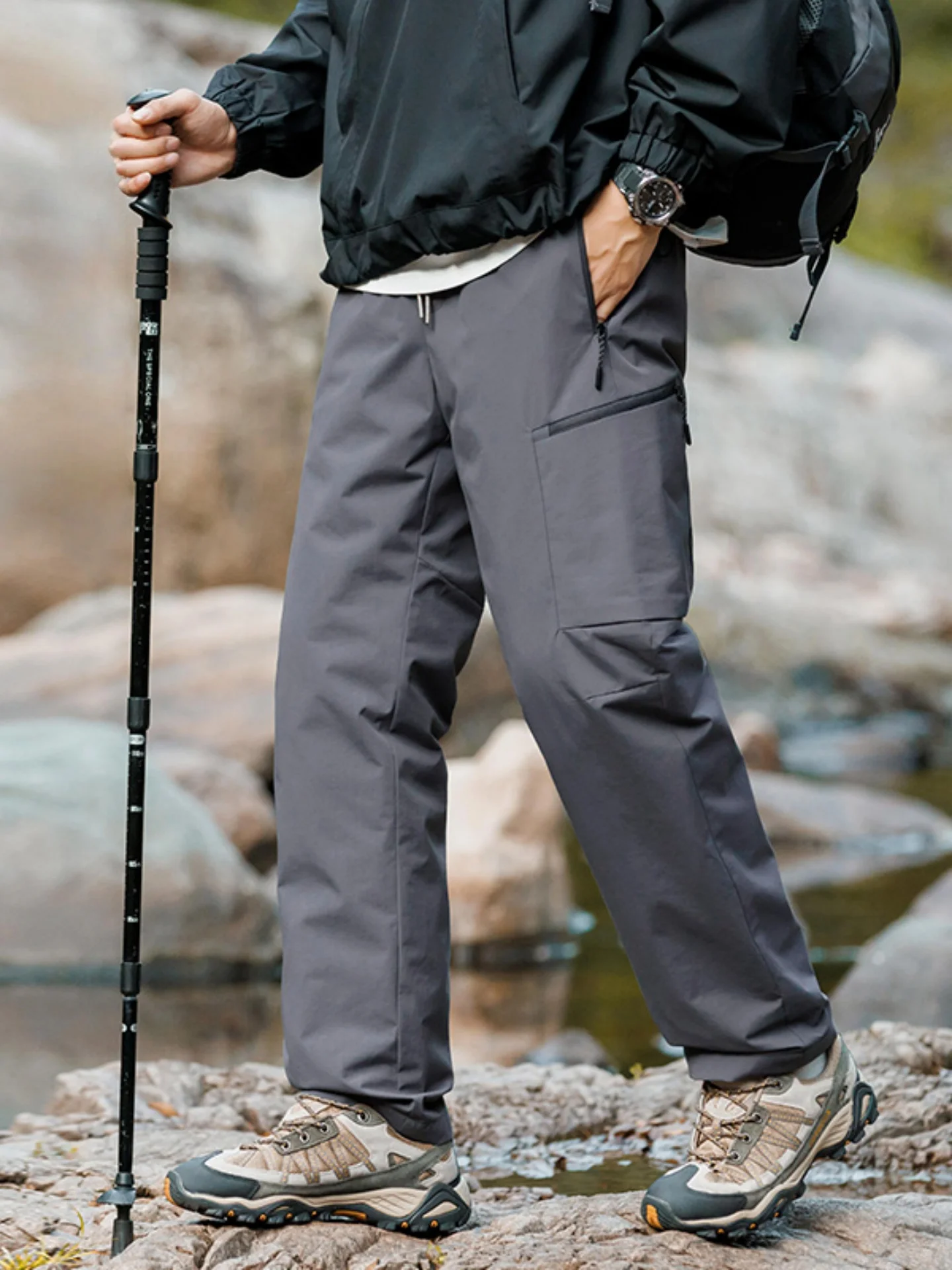 Men's down Pants Casual Long Trousers for Cycling Outdoor Wear Winter Warm Straight Leg Pants Dstring Waist Nylon Fiber - AliExpress Pants