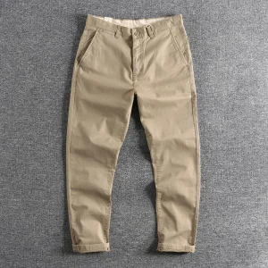 Autumn New Tapered Straight Pants Trend Business Fashion Micro Elastic Thick Casual Pants Men Handsome Pants - AliExpress Pants