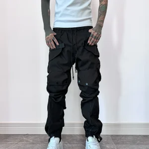 k Street Multi-ket Cuffed Workwear Pants Men's Haome Casual Long Trousers Faionable Youth Polyester Fiber - AliExpress Pants
