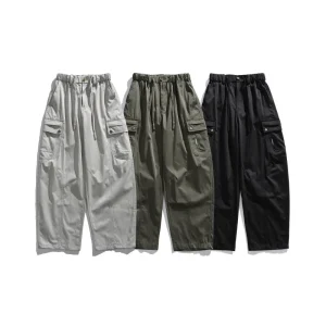 Men's Cargo Pants with Big Pockets, Autumn Japanese Retro Loose Work Pants for Man, Women Straight Trousers - AliExpress Pants