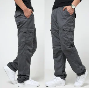 Thi Winter Work Pants Men's Outdoor Multi-ket Straight Leg Warm Casual Pants Fce Lined Loose Fit Faionable - AliExpress Pants