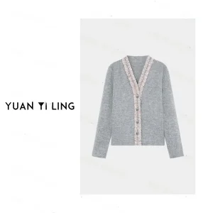 Handmade V-Ne Long Sve Faionable Versatile Open Cardigan Yuan ling【Weave Light】 Wool Patchwork Spring Autumn S... - AliExpress Sweaters&Jumpers