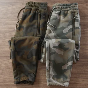 Men's Camouflage Pants Thickened Fleece Lined Sports Joggers Slim Fit Winter Warm Trousers Casual Long Pants Trendy - AliExpress Pants
