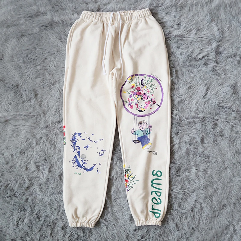 Sinton Youthful Hand-Dn fiti Design Casual Sports Long Pants Straight Leg Sle Trendy Autumn Collection - AliExpress Pants
