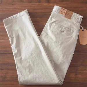 Busin Casual Cotton Men's Pants High-End Loose Straight Leg Workwear Autumn Winter Trousers Faionable Youth Faion - AliExpress Pants