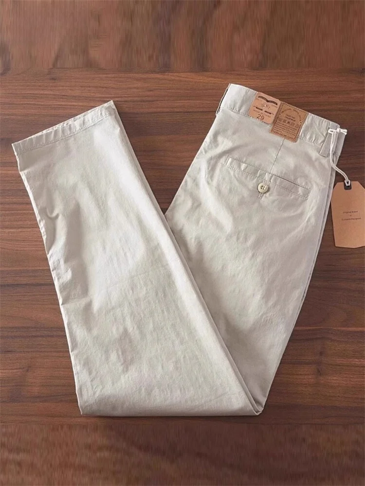 Busin Casual Cotton Men's Pants High-End Loose Straight Leg Workwear Autumn Winter Trousers Faionable Youth Faion - AliExpress Pants