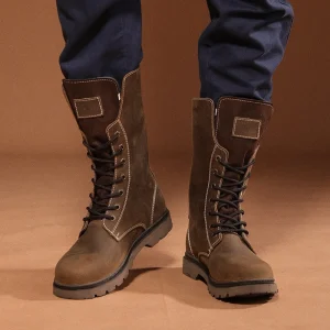 Leather Men's Hiking boots Motorcycle Boots waterproof trekking Combat Boots Gothic Belt Punk Boots Men Shoes Tactical Sneakers - AliExpress Sneakers