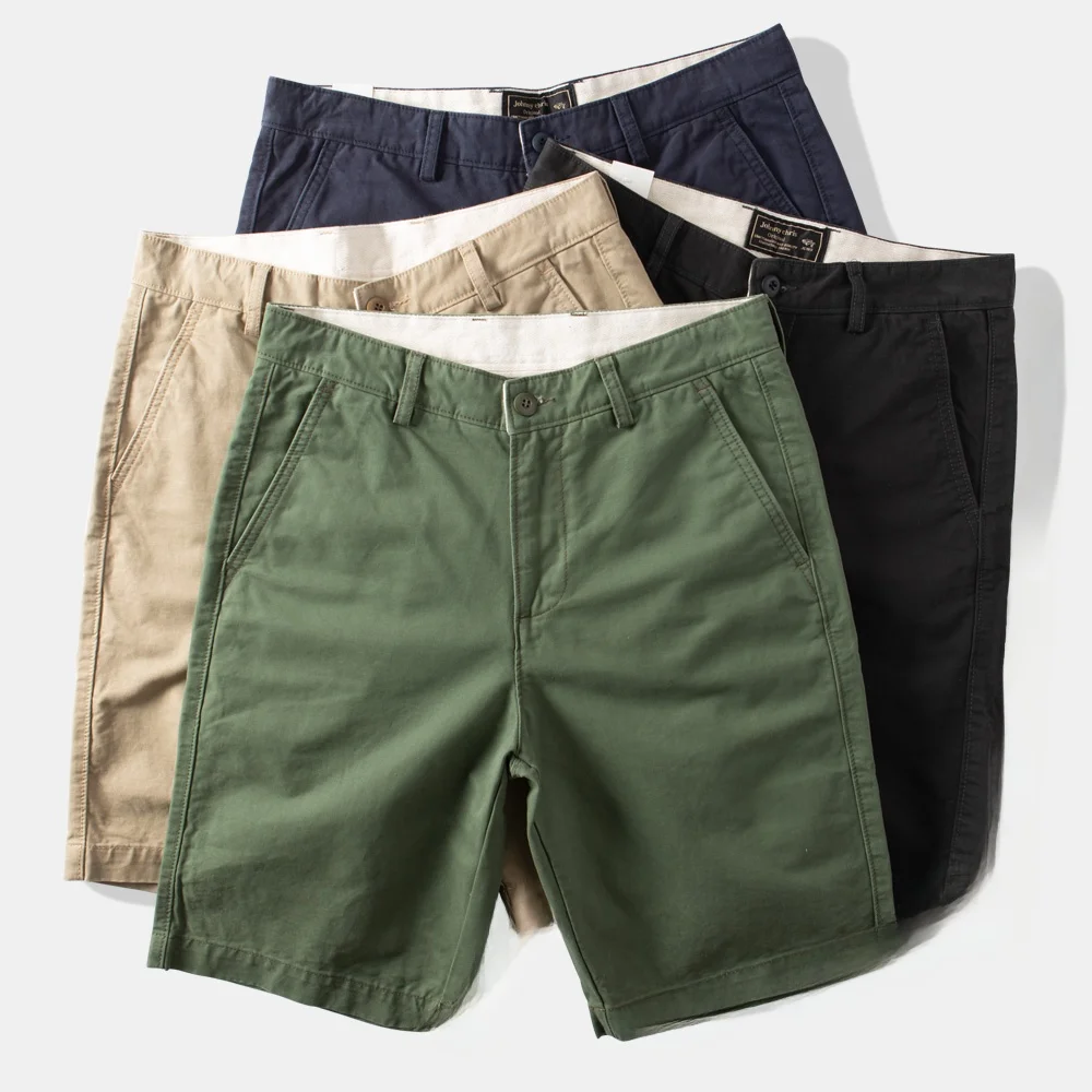 Summer Men's Loose Fit Pure Cotton Workwear orts een Straight Leg Five-Point Pants Busin Casual Trousers - AliExpress Pants