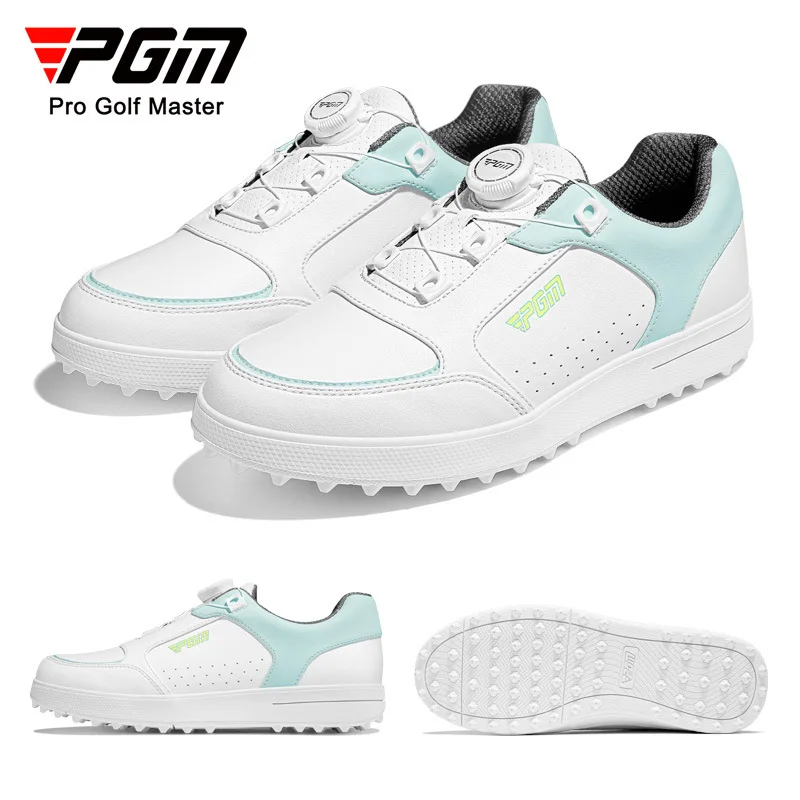 PGM Women's Golf Shoes Casual Sport Lady Sneakers Quick Lacing Microfiber Waterproof Anti-Slip XZ325 Wholesale - AliExpress Sneakers