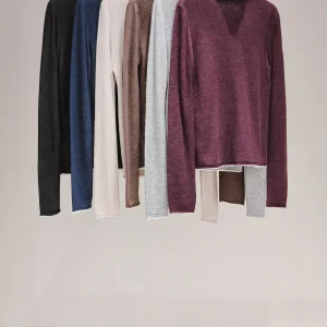 Duetto High Ne Double Layer Water Soluble Wool Soft Cozy Simple Knitted Sweater Base Layer Multi Color Women's Faion - AliExpress Sweaters&Jumpers