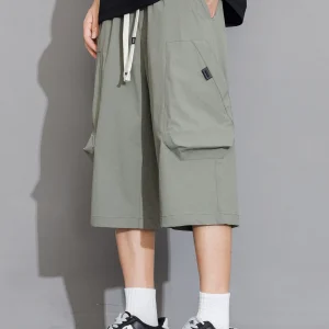 Ice Silk Cool Sensation Seven Inch Workwear orts Men's Summer Thin Qui Dry Sports Loose Casual Pants - AliExpress Pants